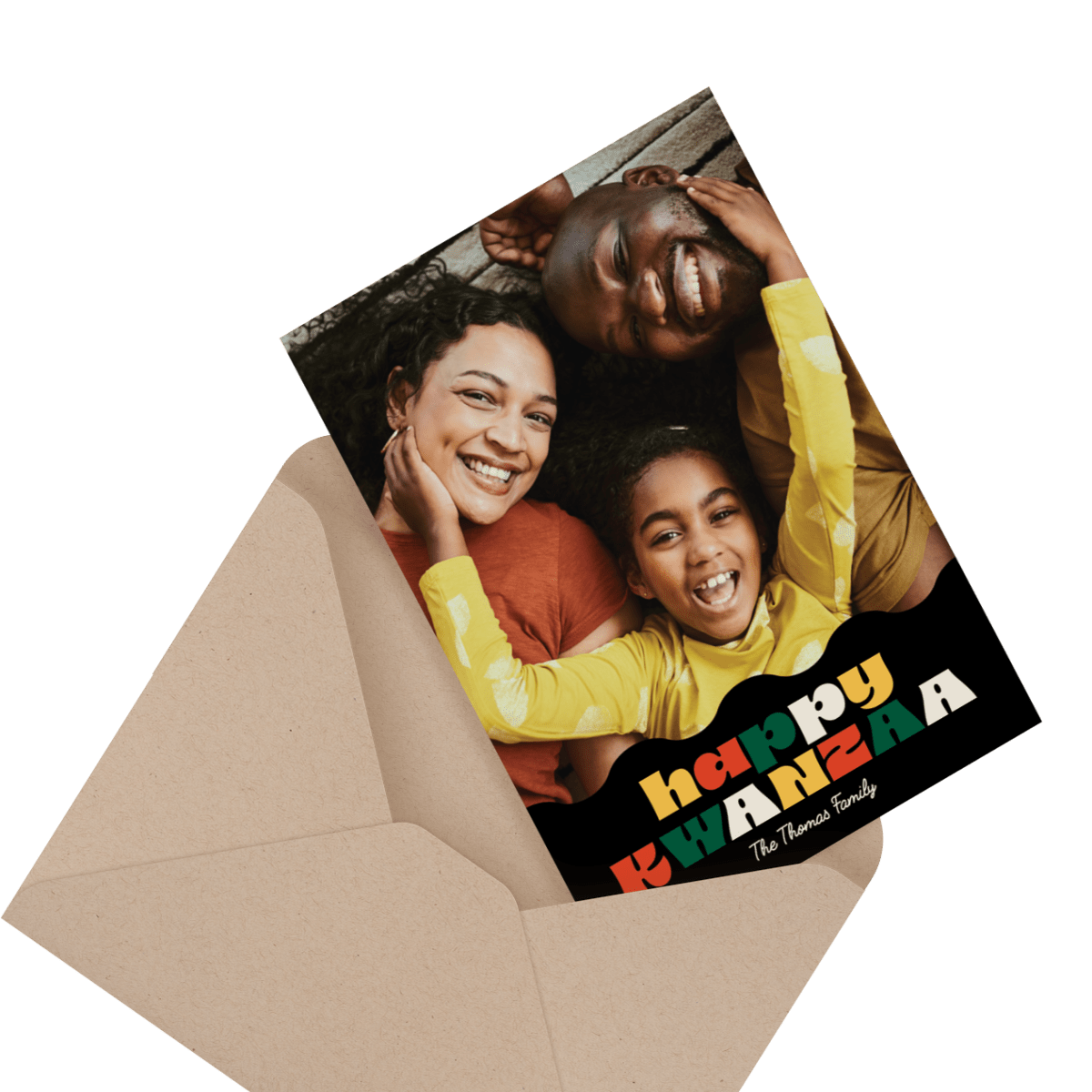 kwanzaa stripes card