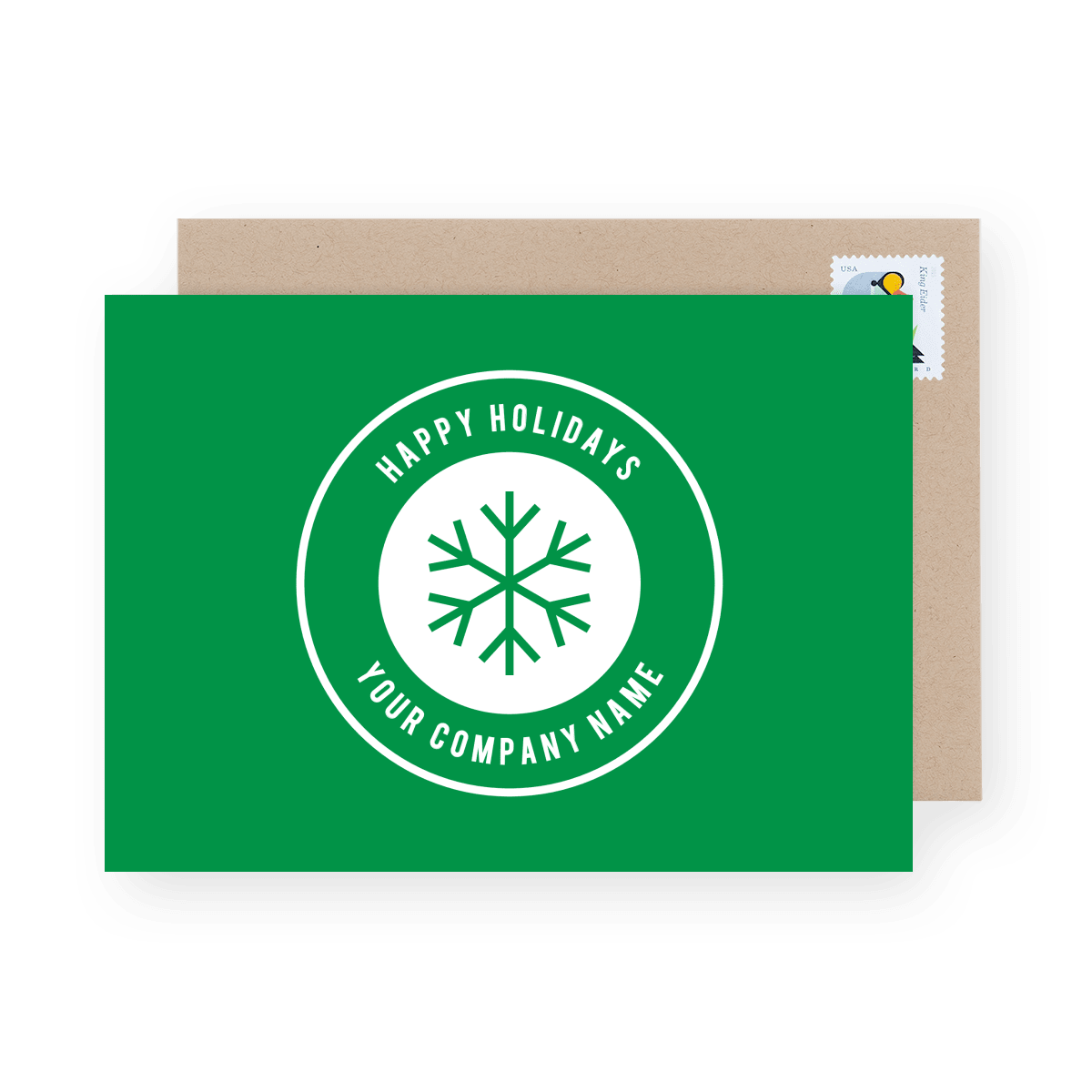 Green Modern Snowflake