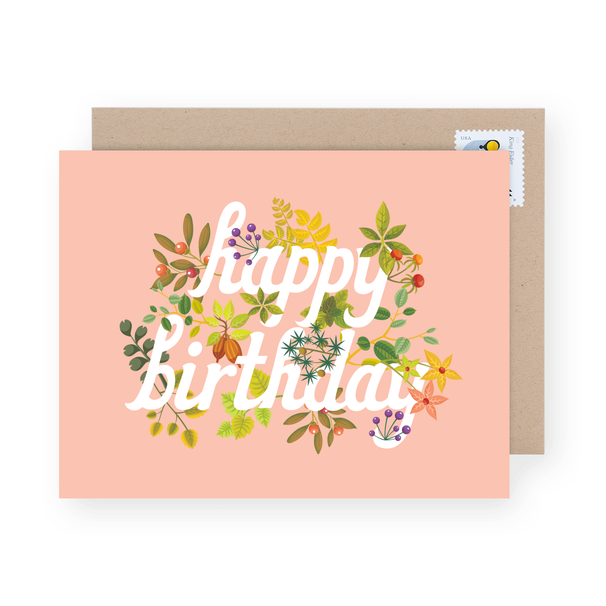 Peach Happy Birthday