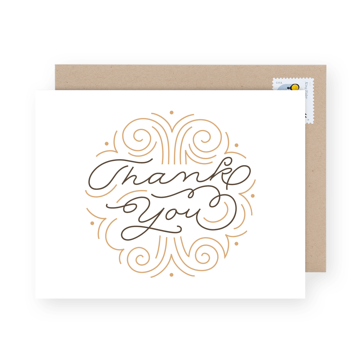 Thank You Art Deco Circle