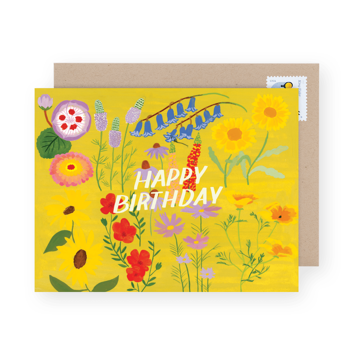 Yellow Floral Birthday