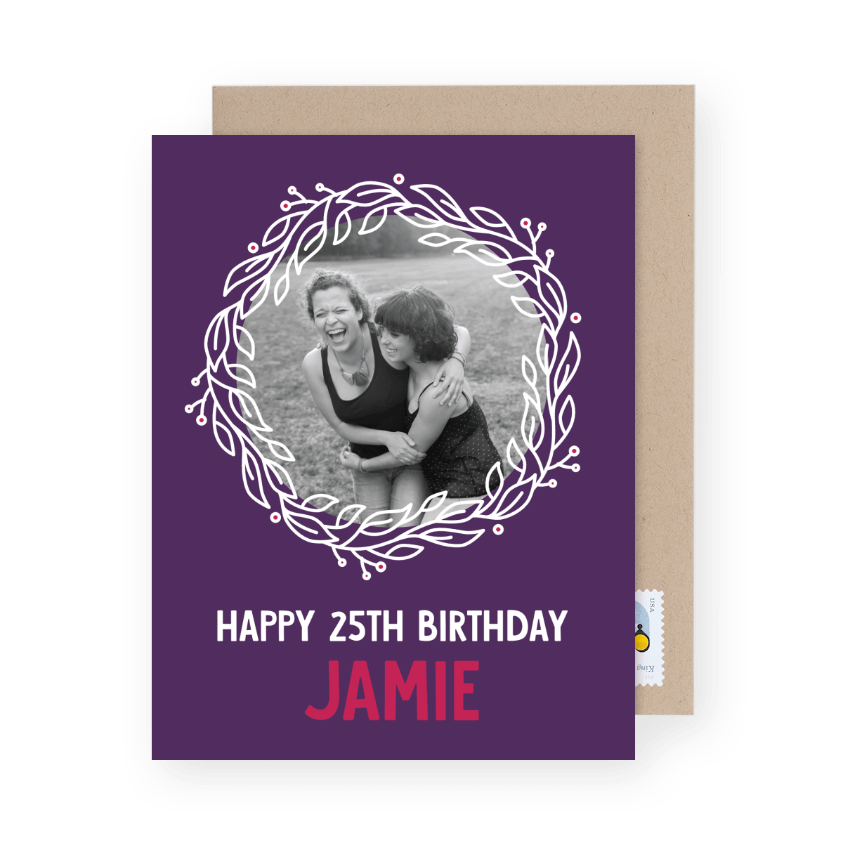 Editable Birthday Wreath