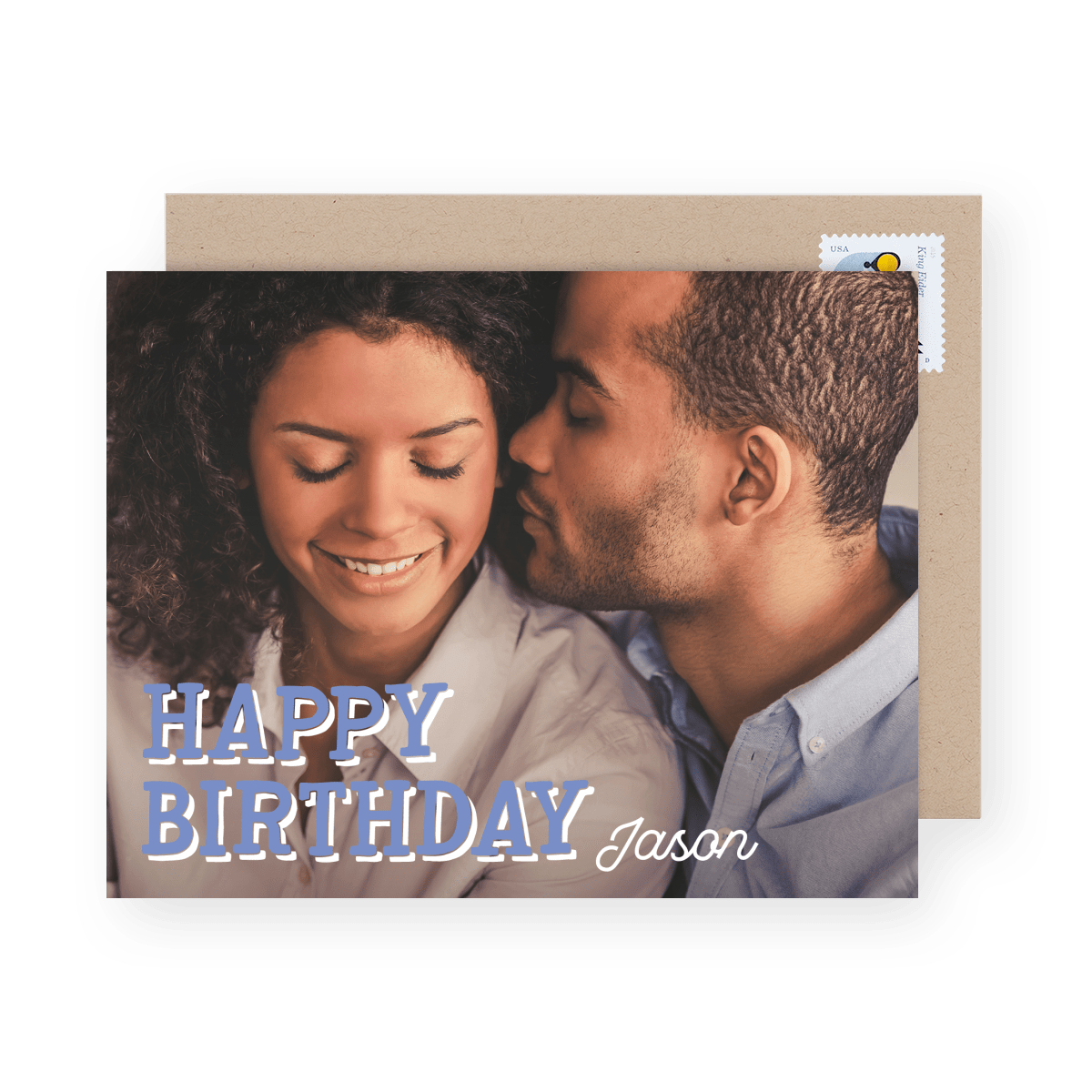 Purple Lettering Birthday