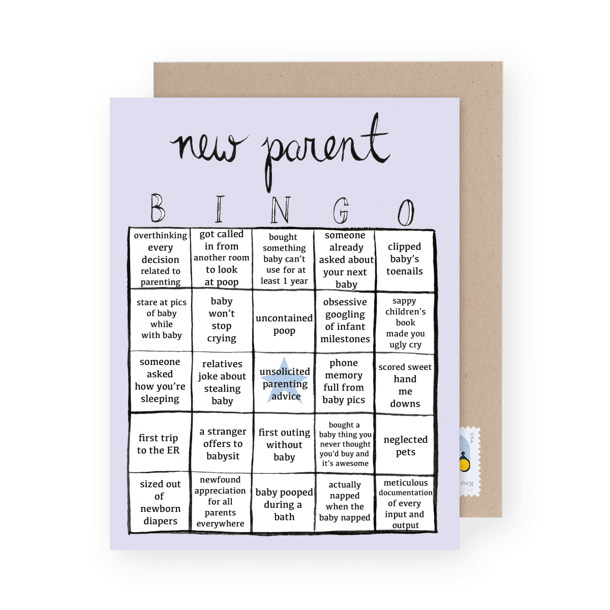 New Parent Bingo