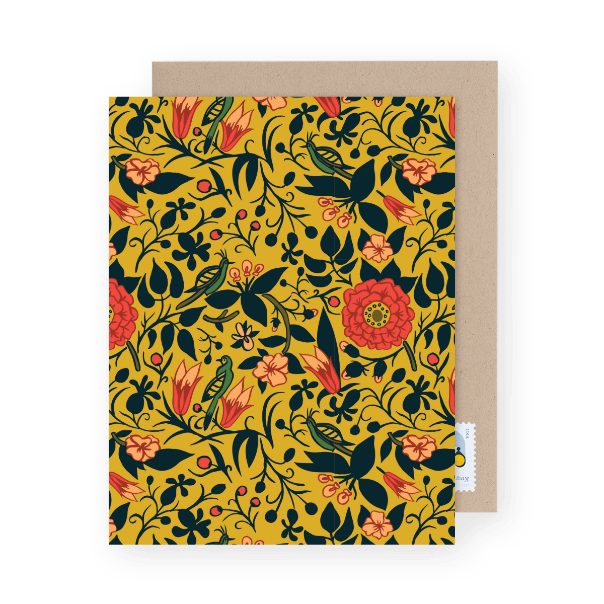 Gold Floral