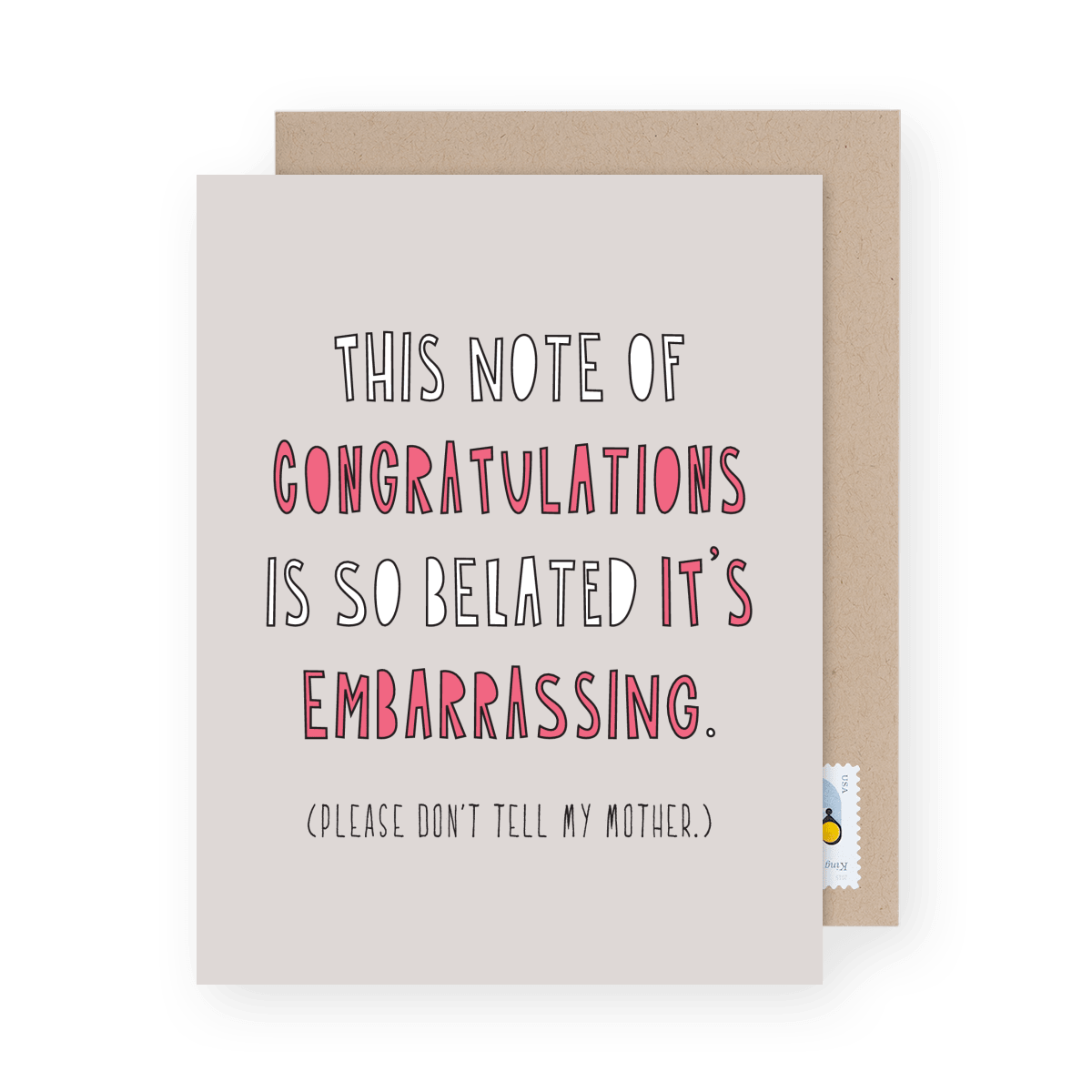 Belated Congrats