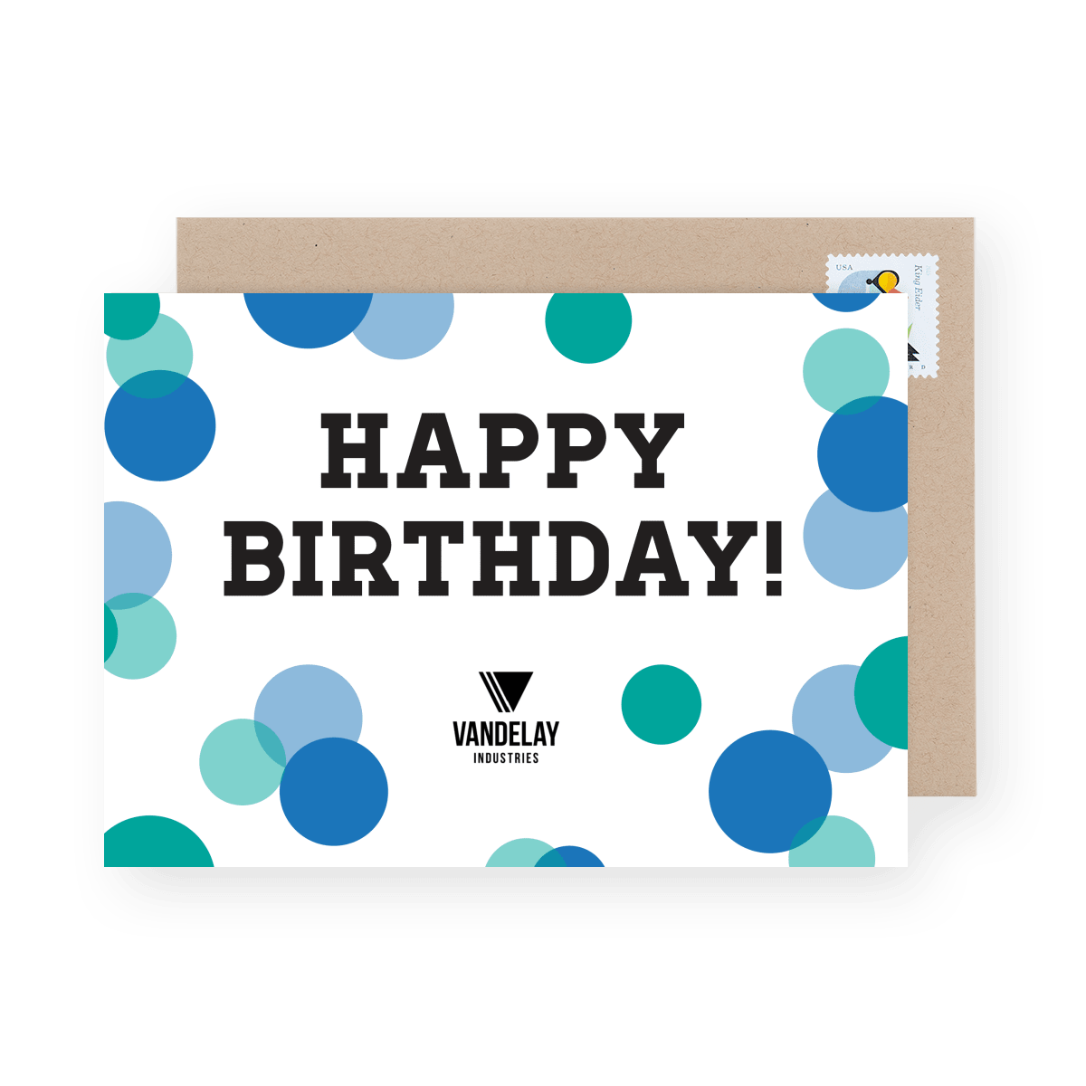 Polka Dot Celebration Flat Card