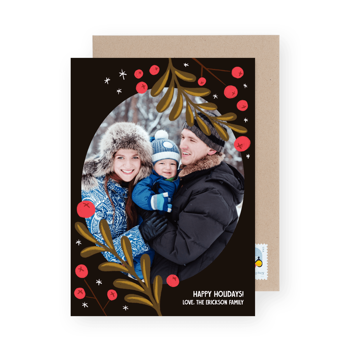 Holly Frame Holiday