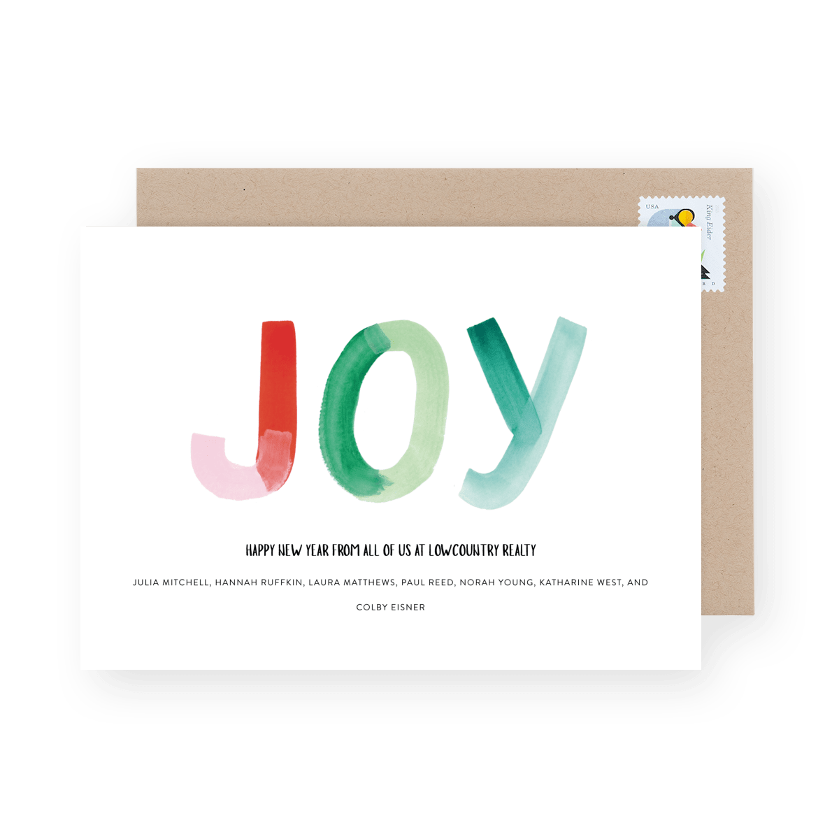 Simple Painted Joy New Year