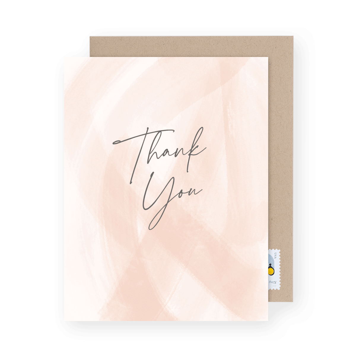 Blush Strokes Thank You