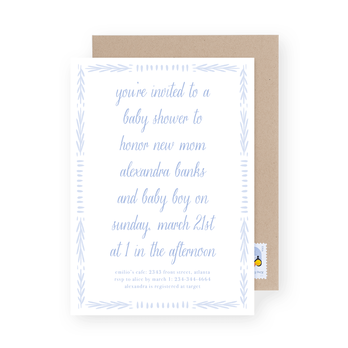 Little Letter Boy Baby Shower