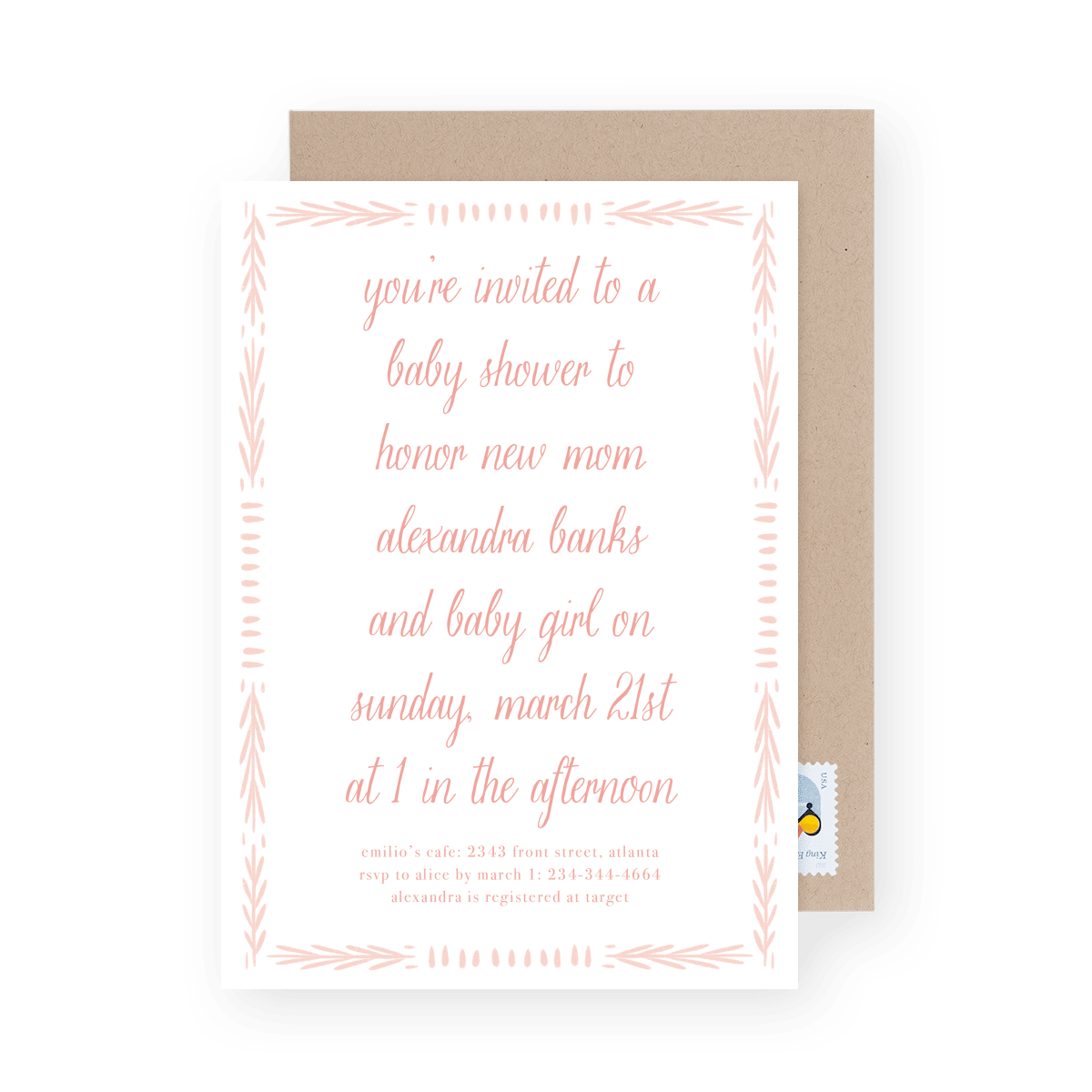 Little Letter Girl Baby Shower