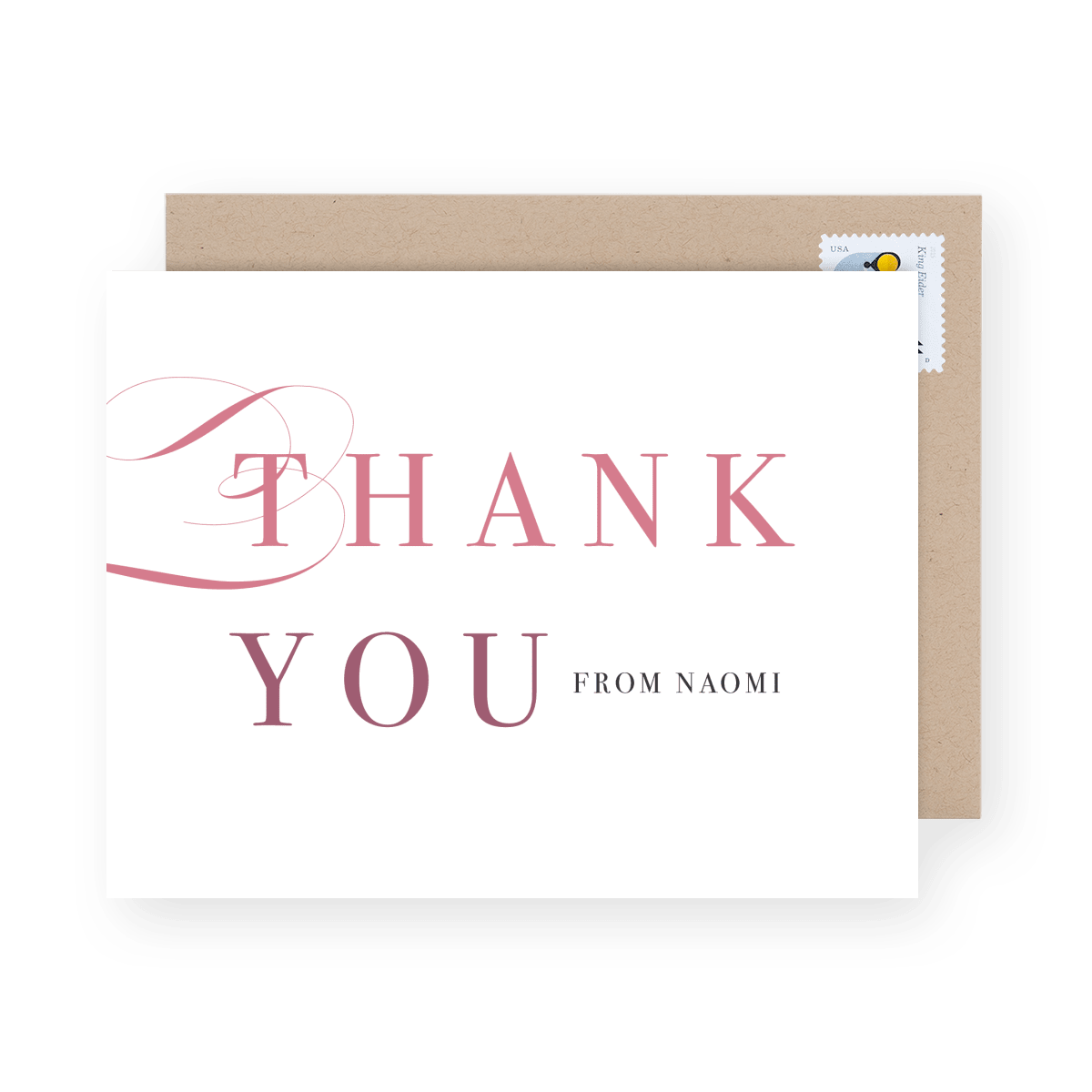 Elegant Bat Mitzvah Thank You