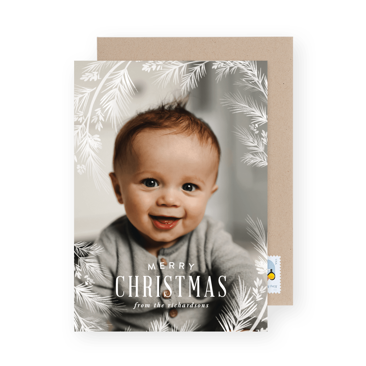 Frosted Christmas Frame