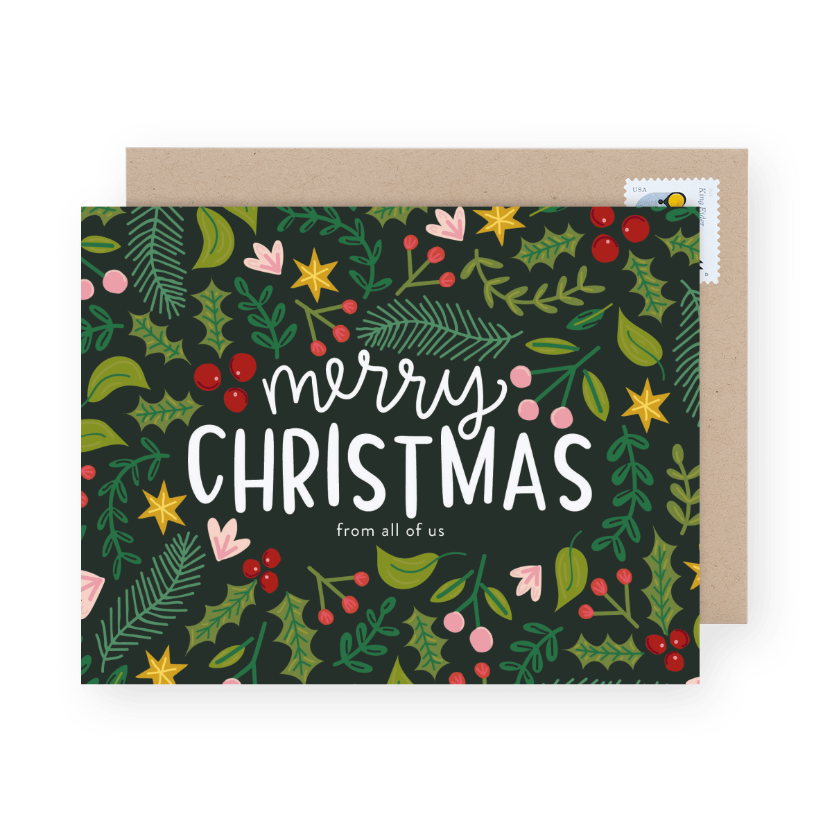 Merry Christmas Botanical
