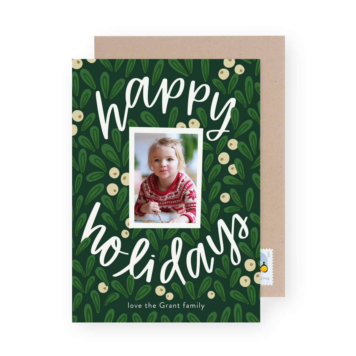 Leafy Green Happy Holidays