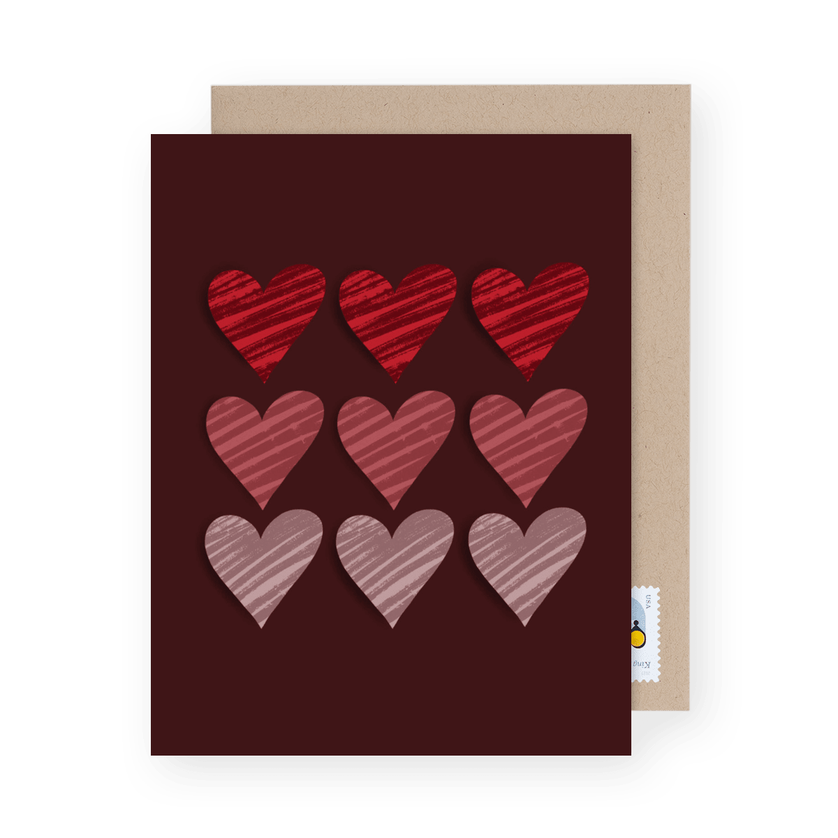 Burgundy Hearts