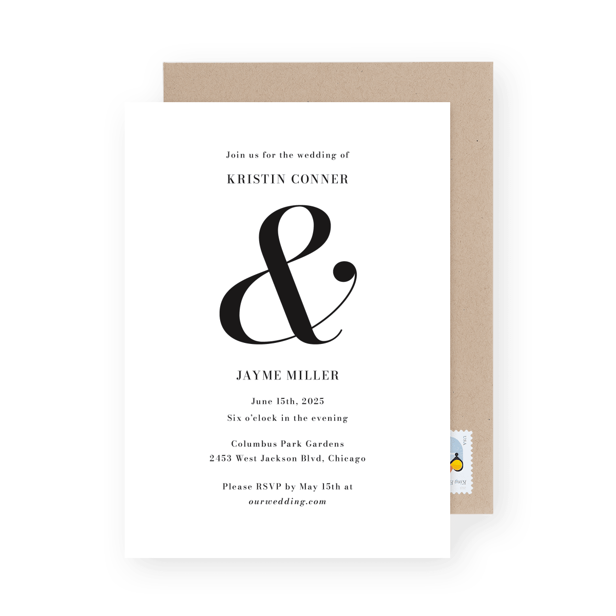 Big Italic Invite