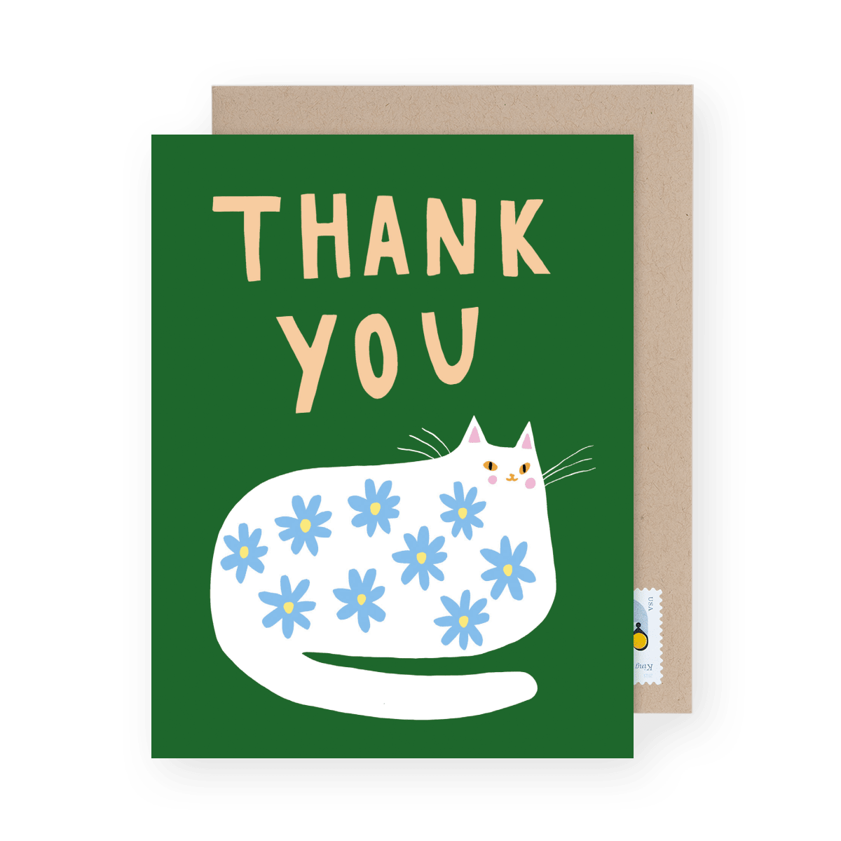 Thank You Flower Cat