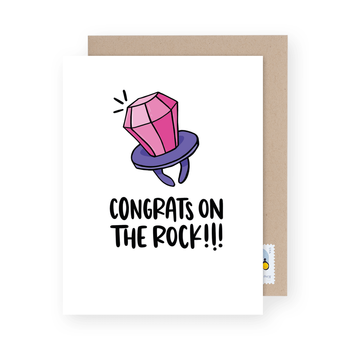 Congrats Engagement Rock