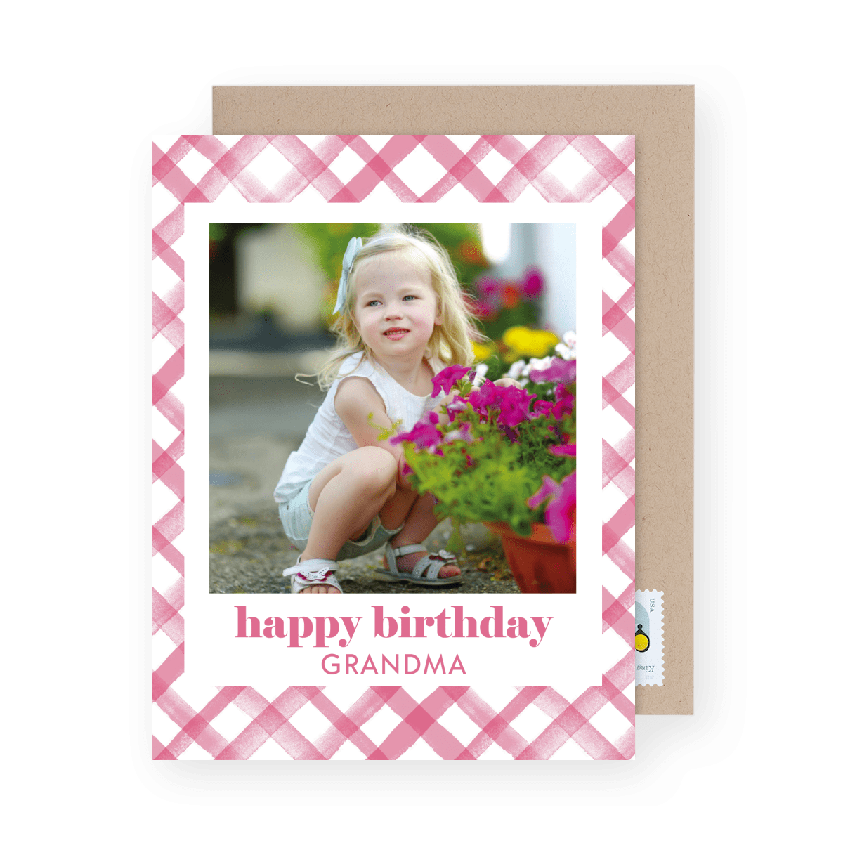 Pink Plaid Birthday