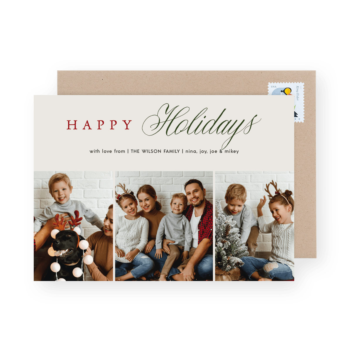 Rustic Classic Happy Holidays
