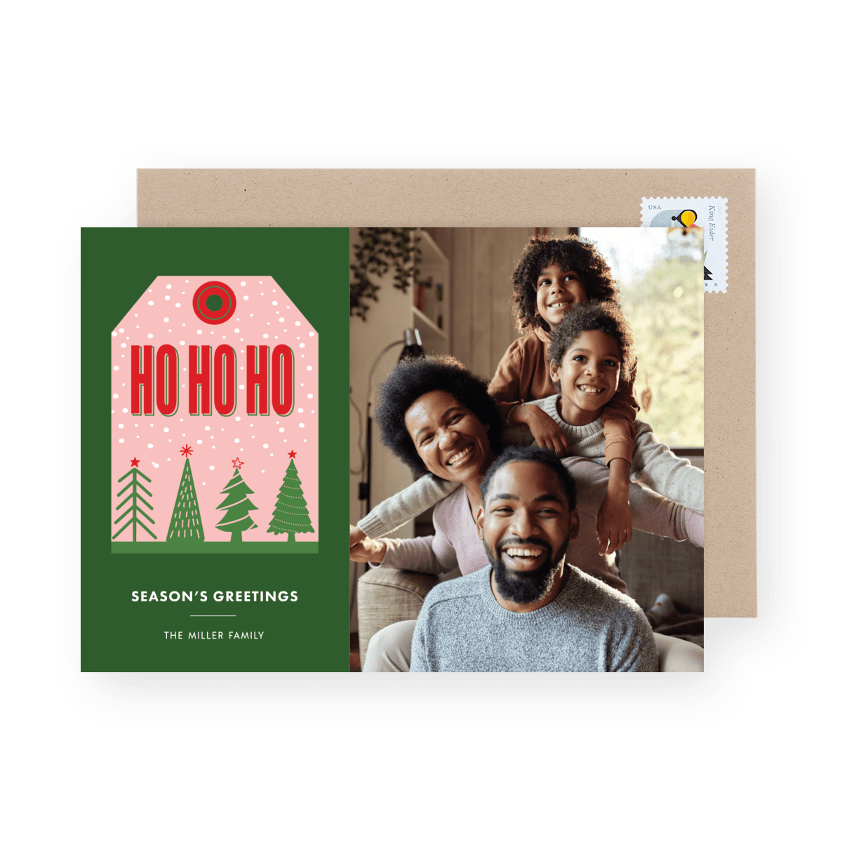 HO HO HO Holiday Tag