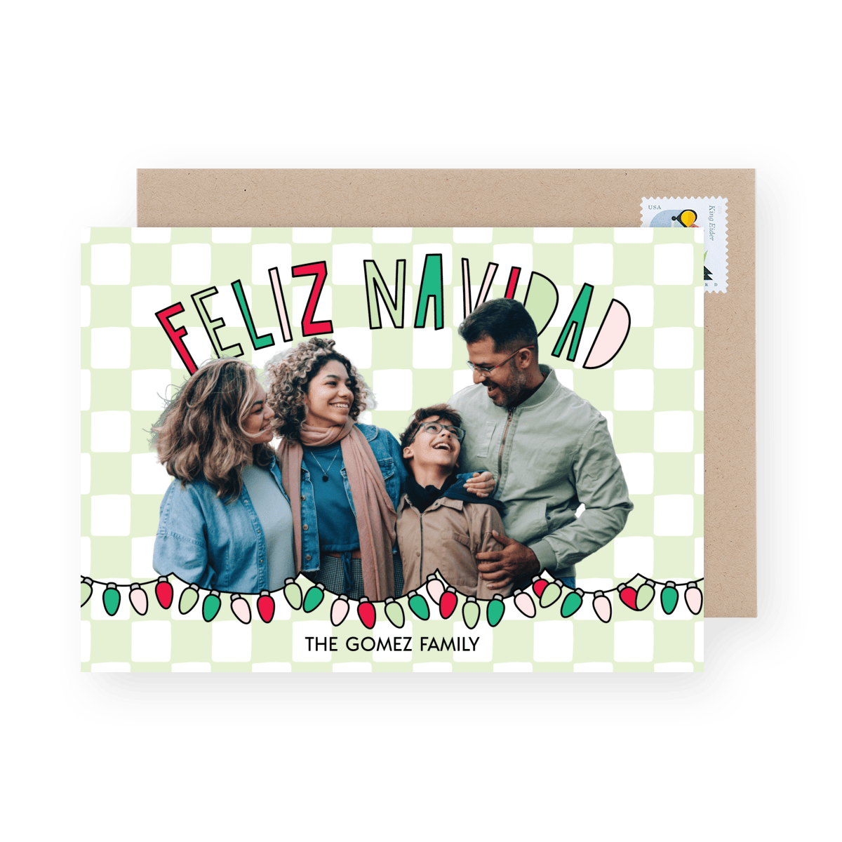 Feliz Navidad Checkered