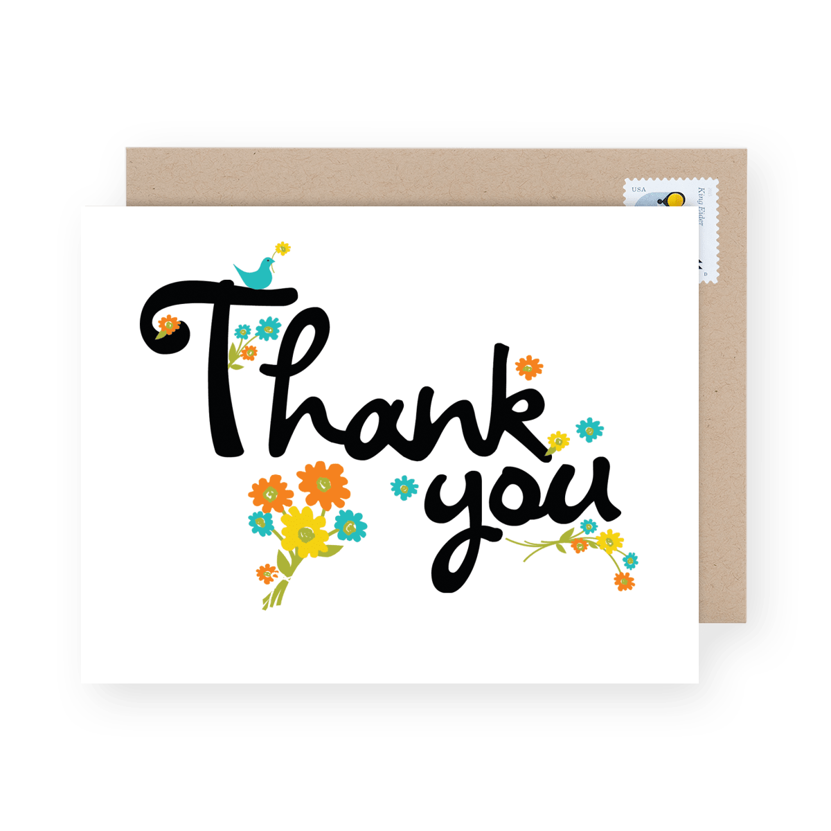 Thank You Cursive on White