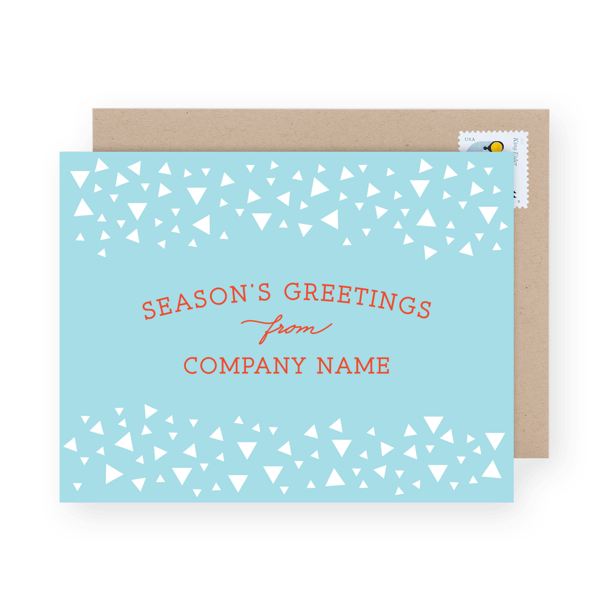 Blue Triangle Greetings