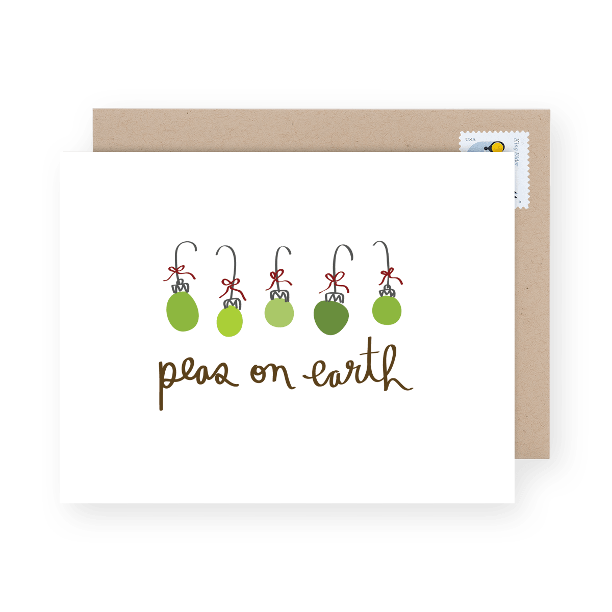 Peas on Earth Holiday Card