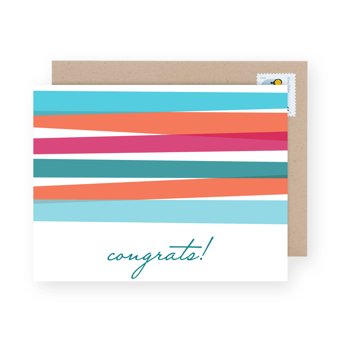 Congrats Bright Stripes