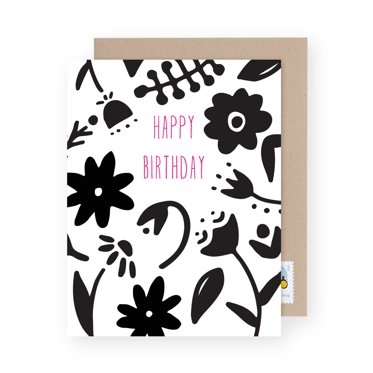 Birthday Black Flowers
