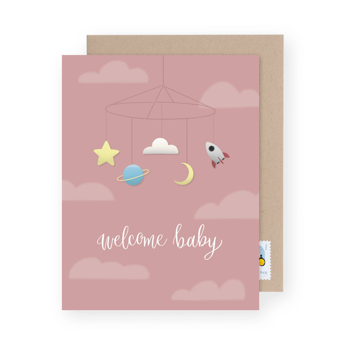 Welcome Baby Pink