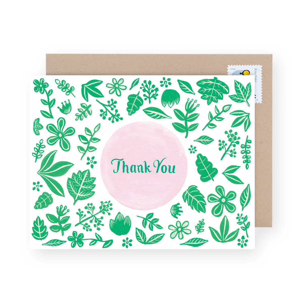 Green & Pink Florals