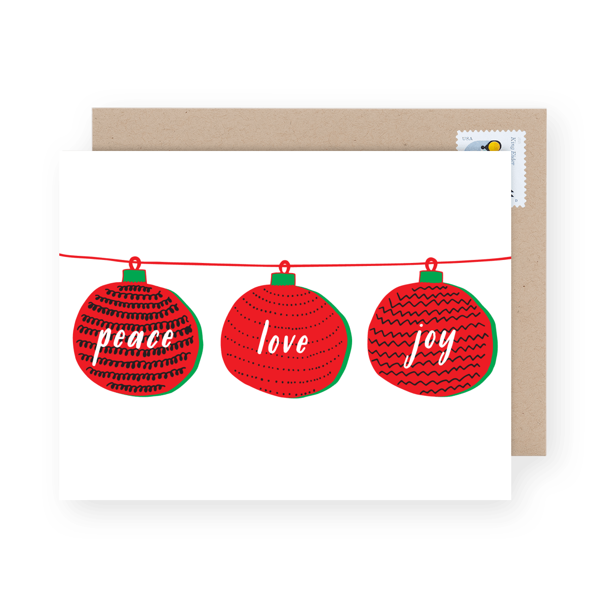 Peace Love & Joy Ornaments