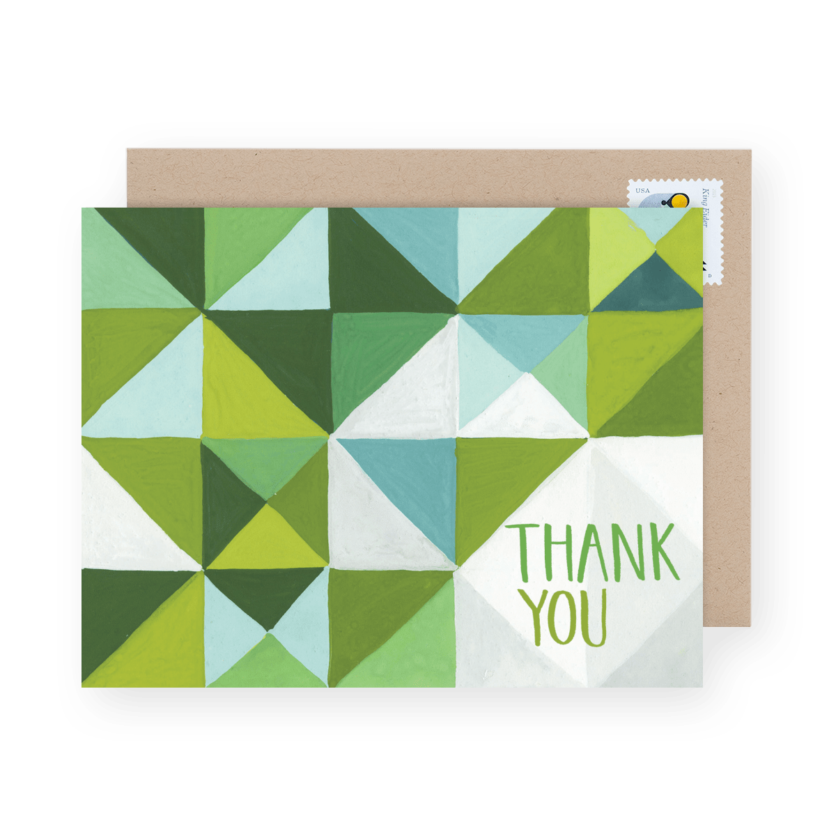 Geometric Green Thank You