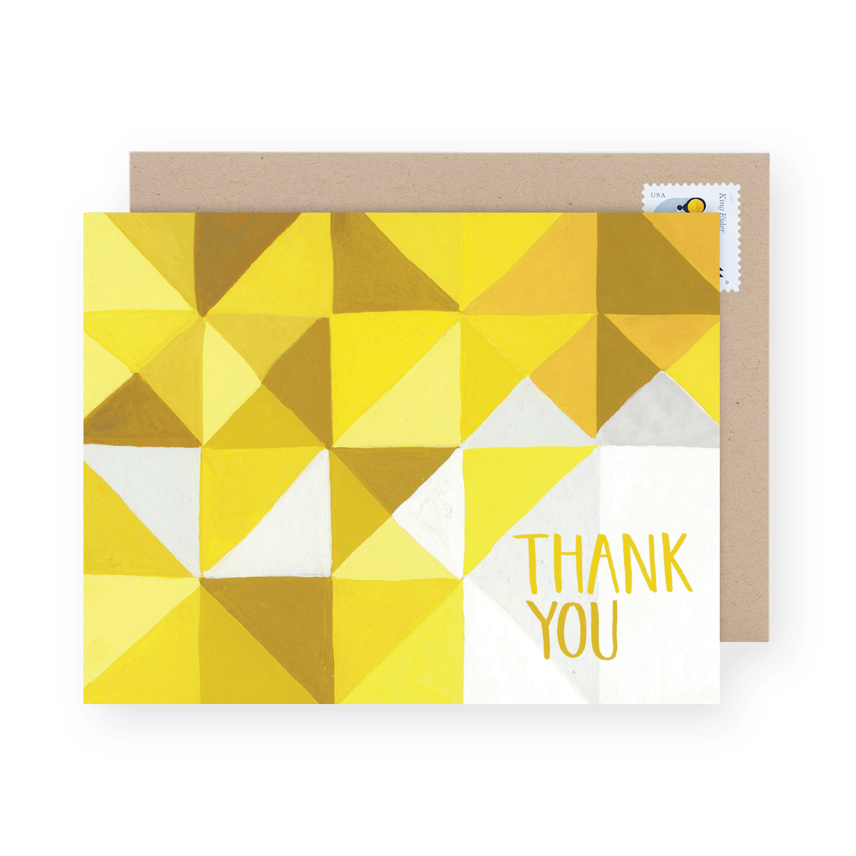 Geometric Yellow Thank You