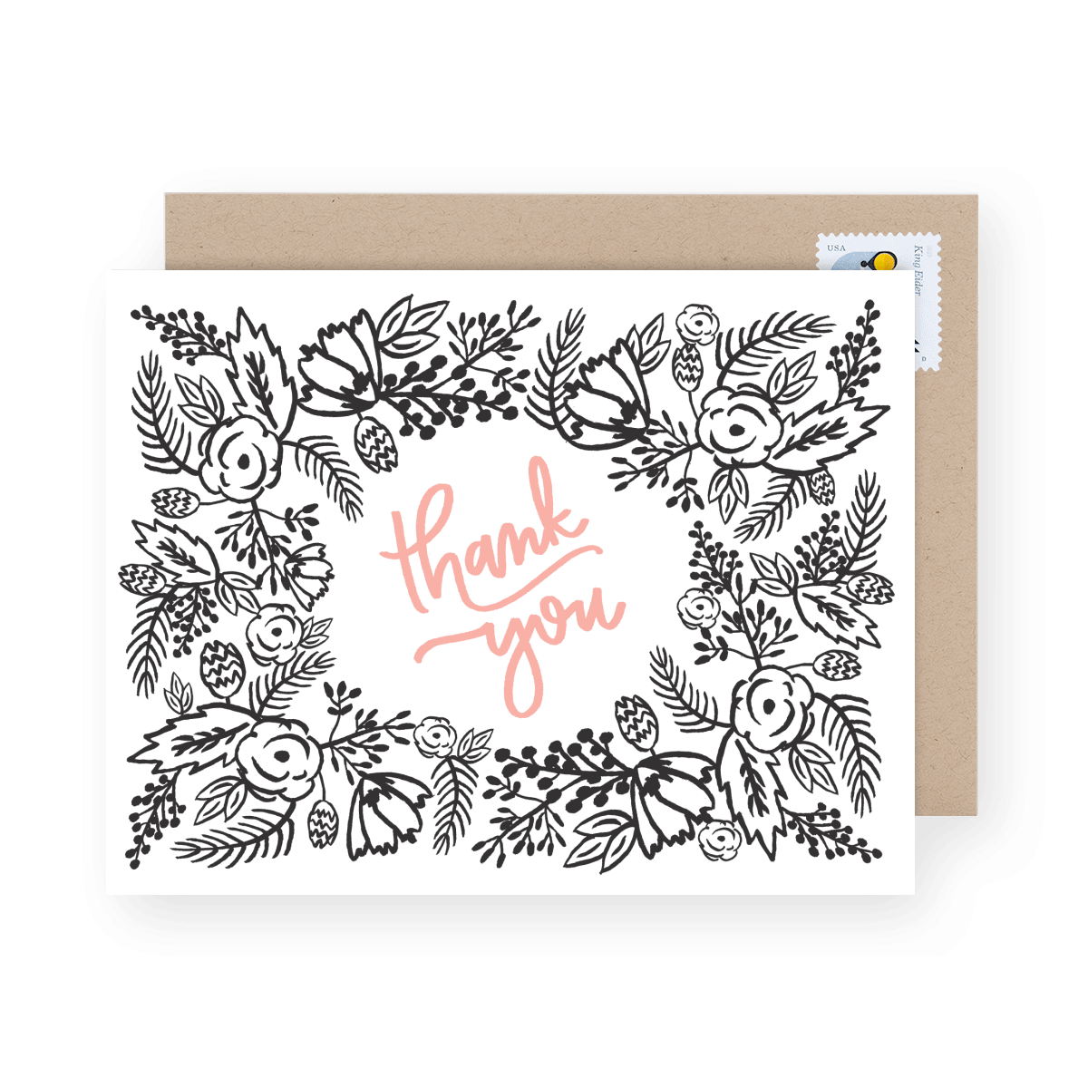 Thank You Floral Border