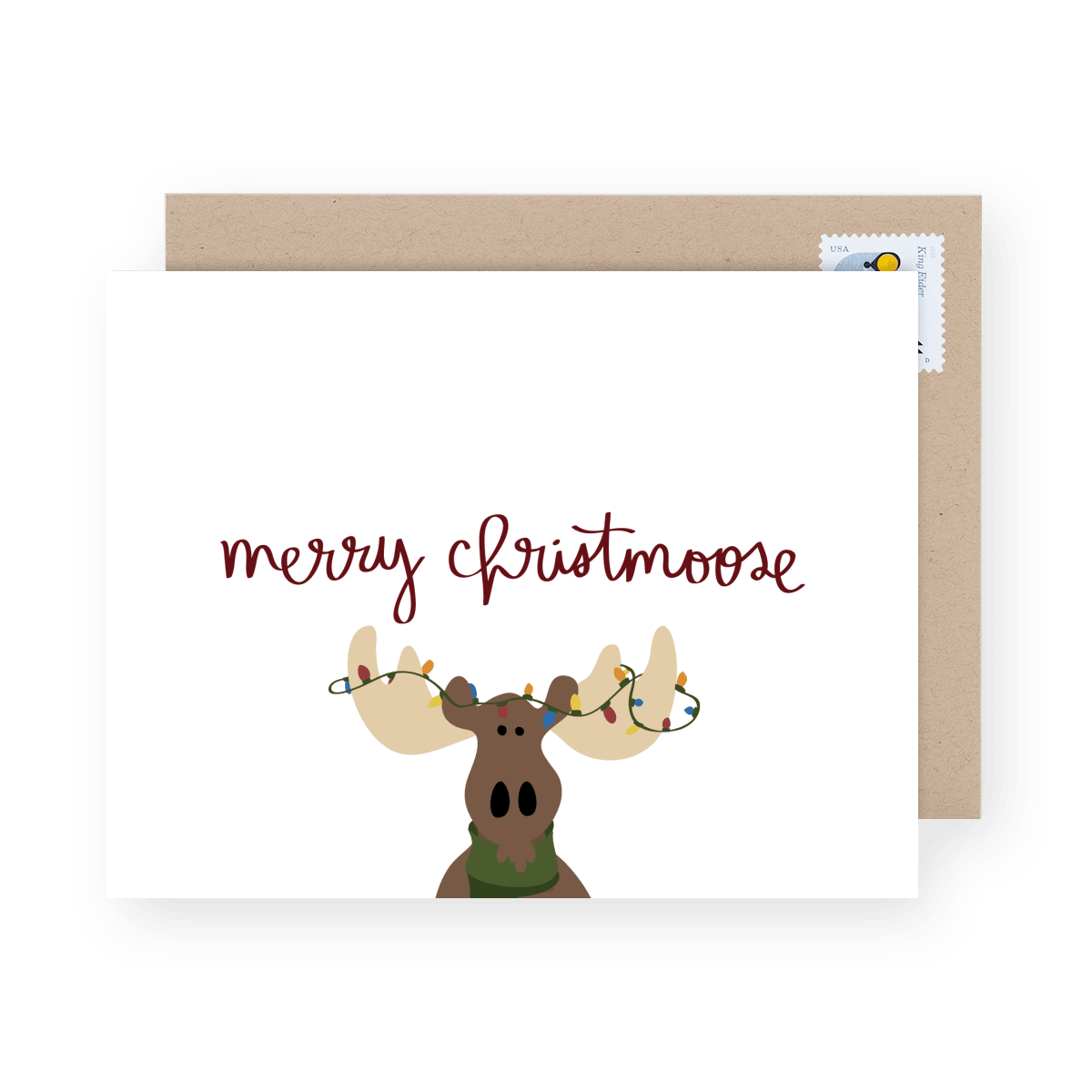 Merry Christmoose Holiday Card