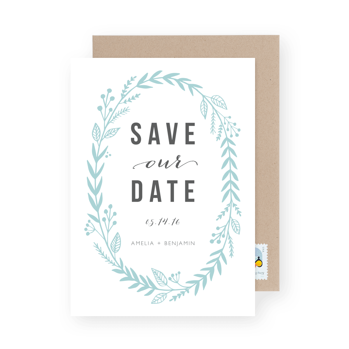 Blue Laurel Save The Date