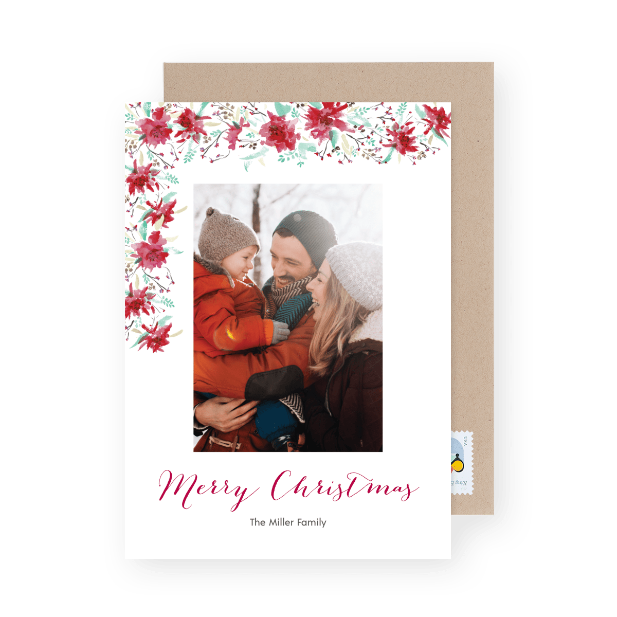 Christmas Floral Frame