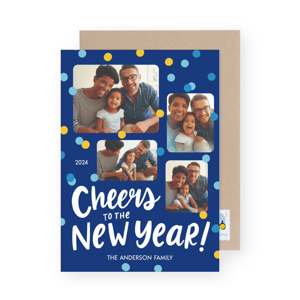 Cheers New Year Confetti