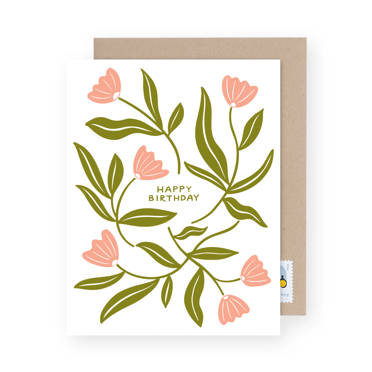 Abstract Floral Birthday