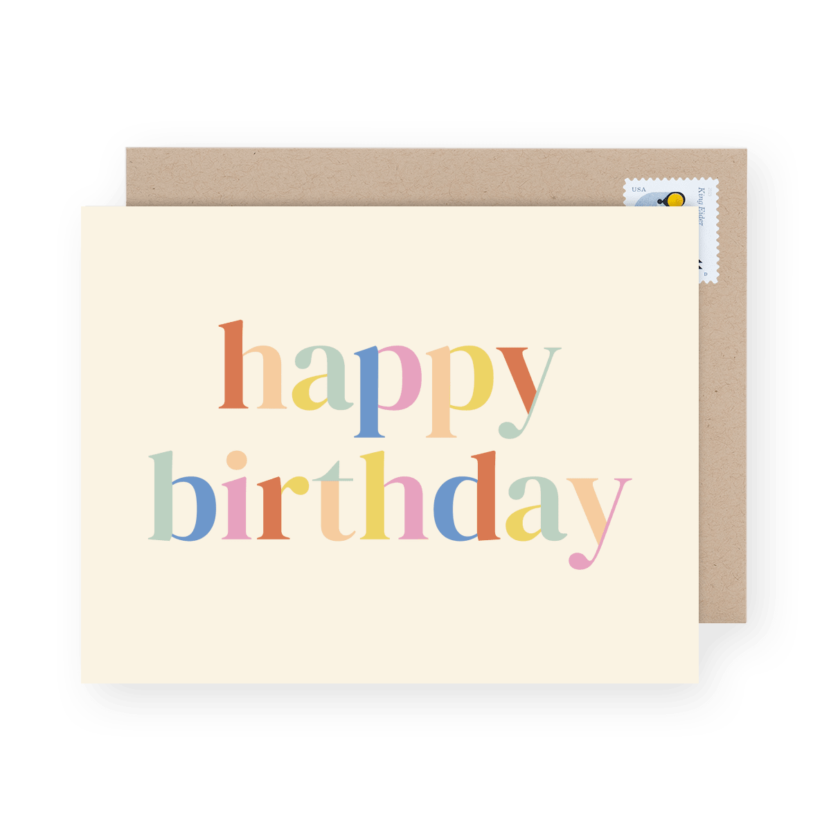 Color Blocked Birthday Letters