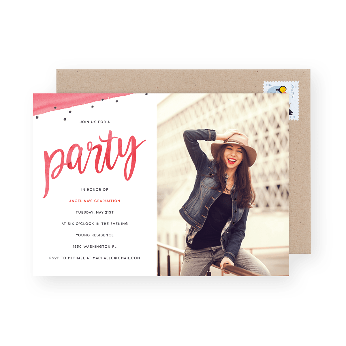 Watercolor Party Invite