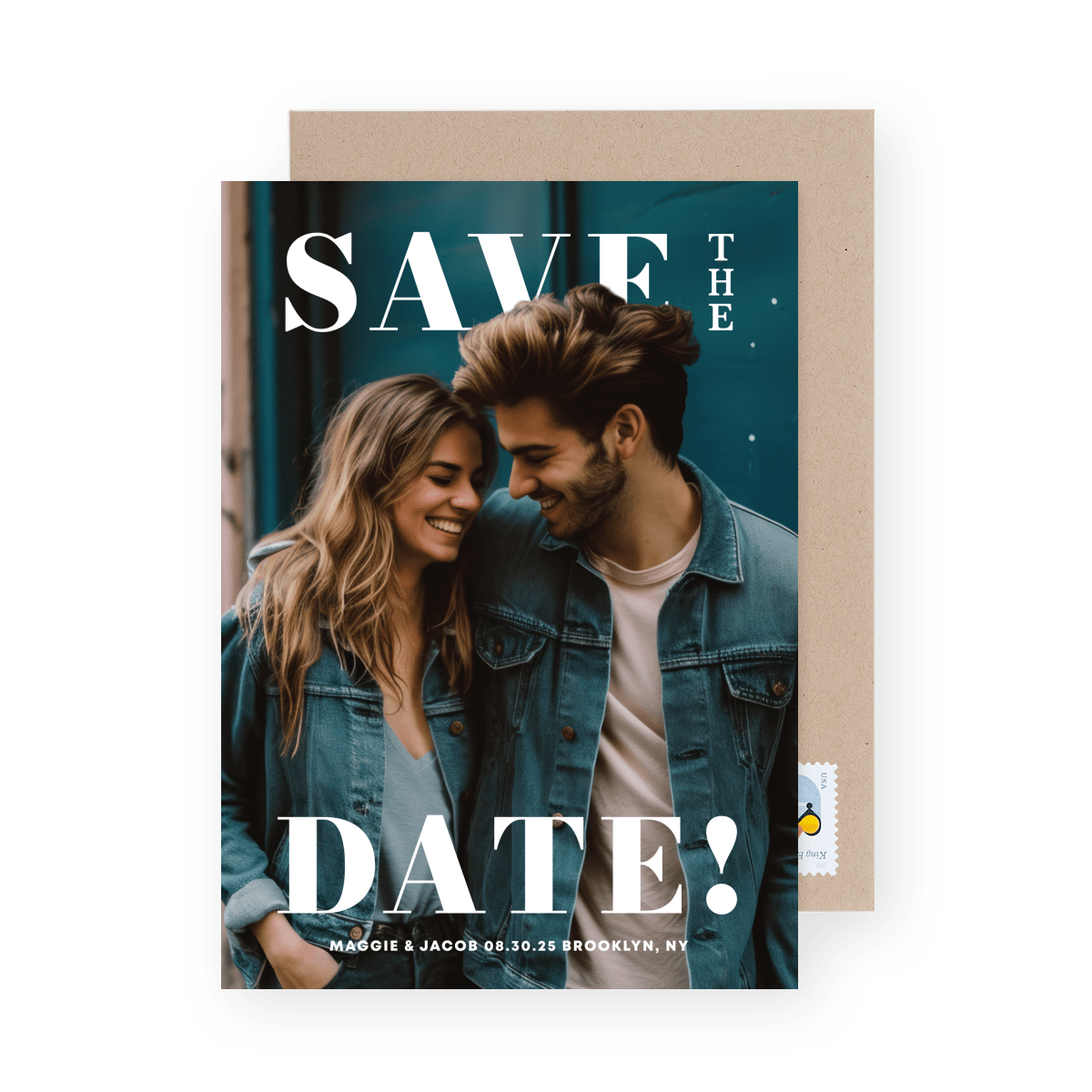 Bold Pop Out Save The Date