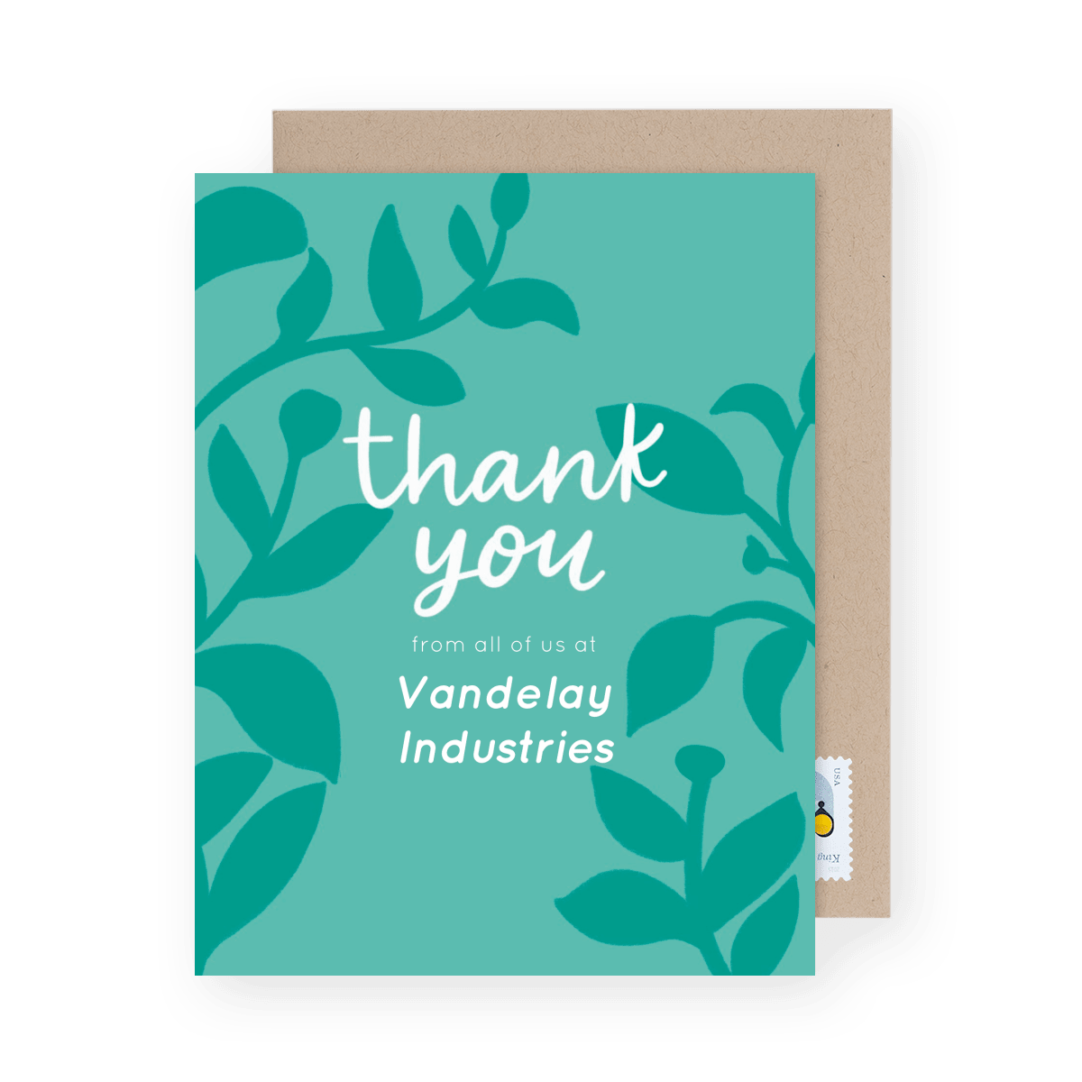Business Thank You Teal
