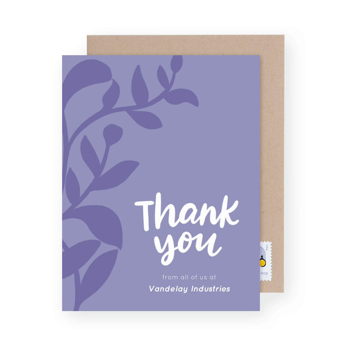 Business Thank You Purple