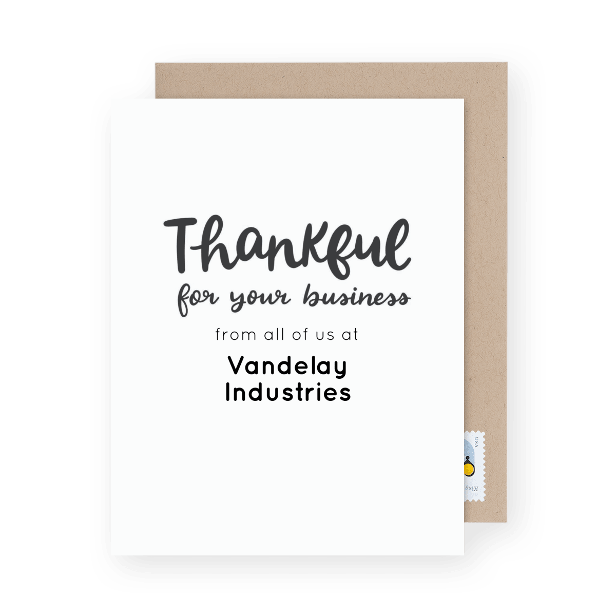 Simple Thankful For Your Business